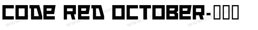 Code Red October字体转换